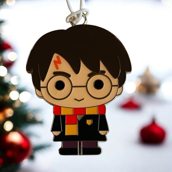 Harry Potter Wizarding World Christmas Ornament Chibi Hallmark 2019 Metal WB - Picture 1 of 5